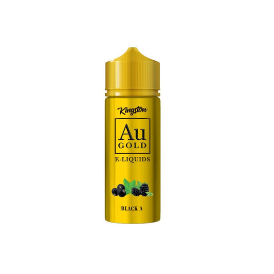 0mg AU Gold By Kingston 100ml Shortfill E-liquid (70VG/30PG) - Flavour: Black A